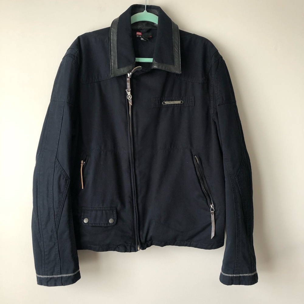 Diesel Women’s Navy Motorcycle Jacket Size XXL